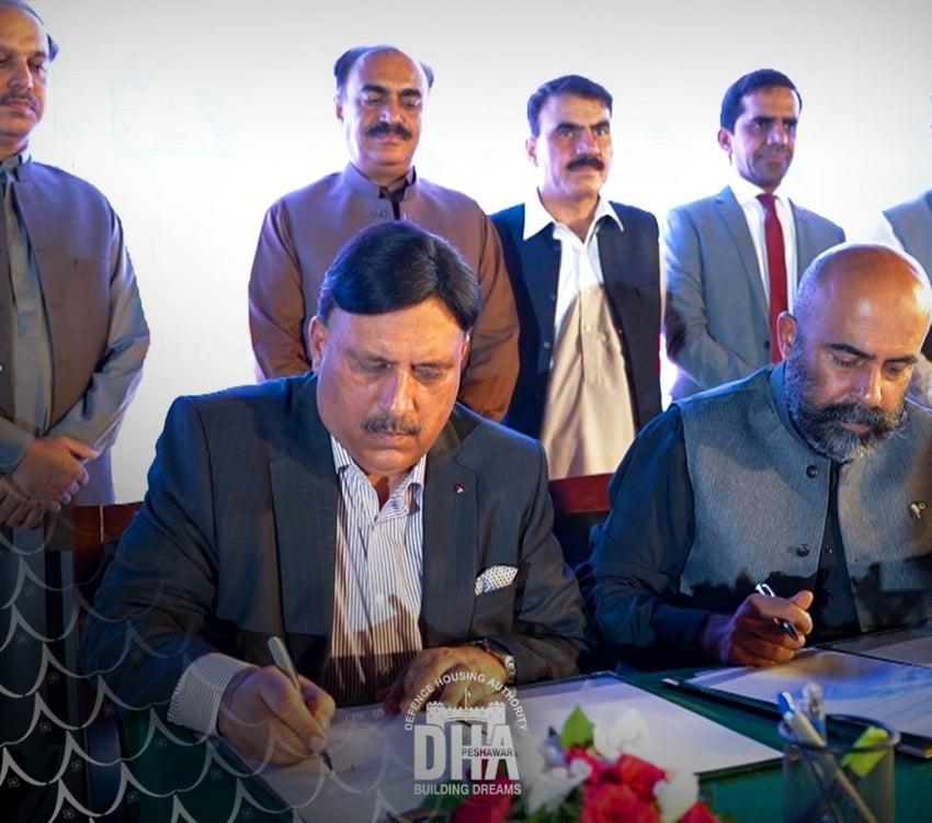 Contract Signing Between SFT and DHA Peshawar