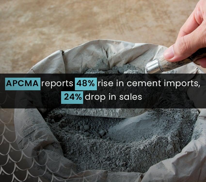 APCMA Reports 48% Rise in Cement Imports and 24% Drop in Sales
