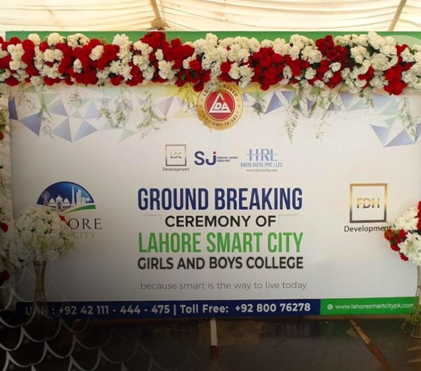 Ground Breaking Ceremony of Girls and Boys College in Sector B- Lahore Smart City