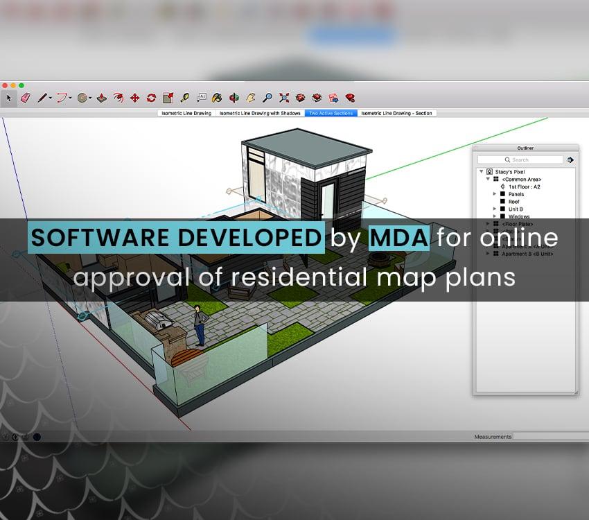 Software developed by MDA for online approval of residential map plans